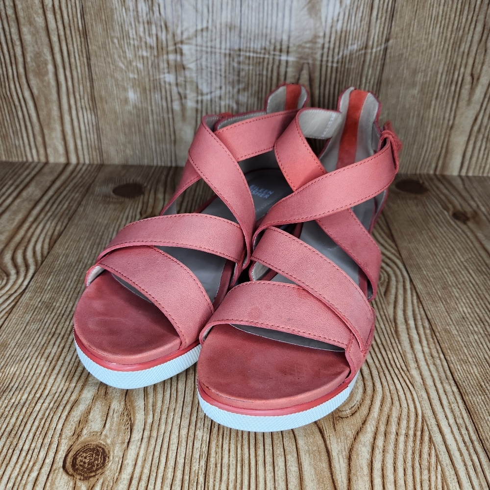 Eileen‎ Fisher Sally Wedge Strappy Sandal Size 9